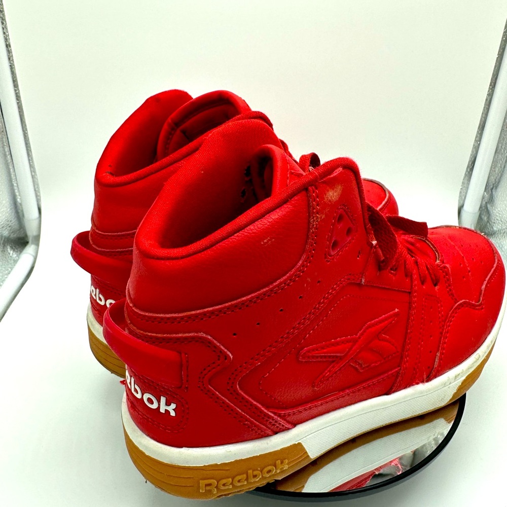 Reebok kids high tops red size 4Y